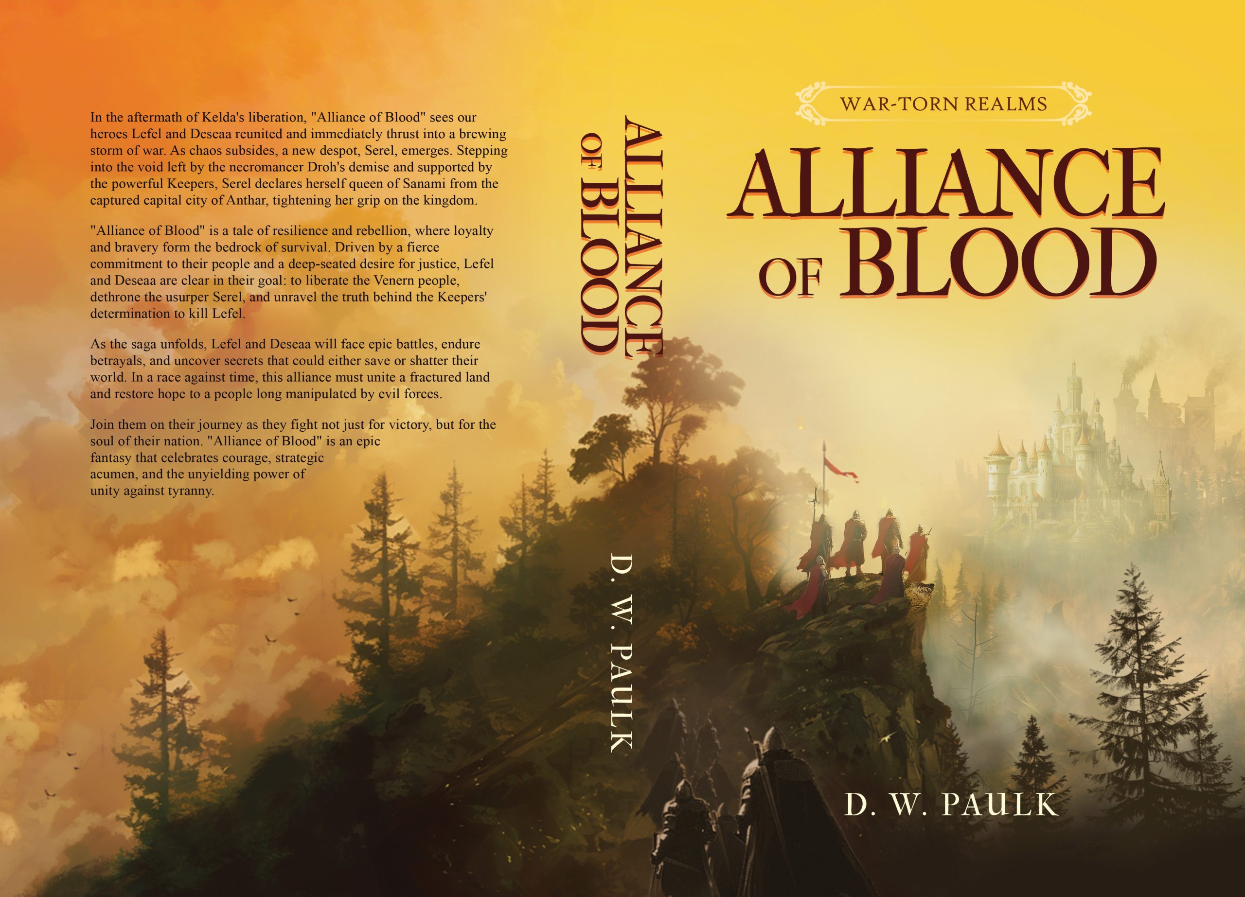 Second Book Cover - soldiers standing on hill overlooking castle